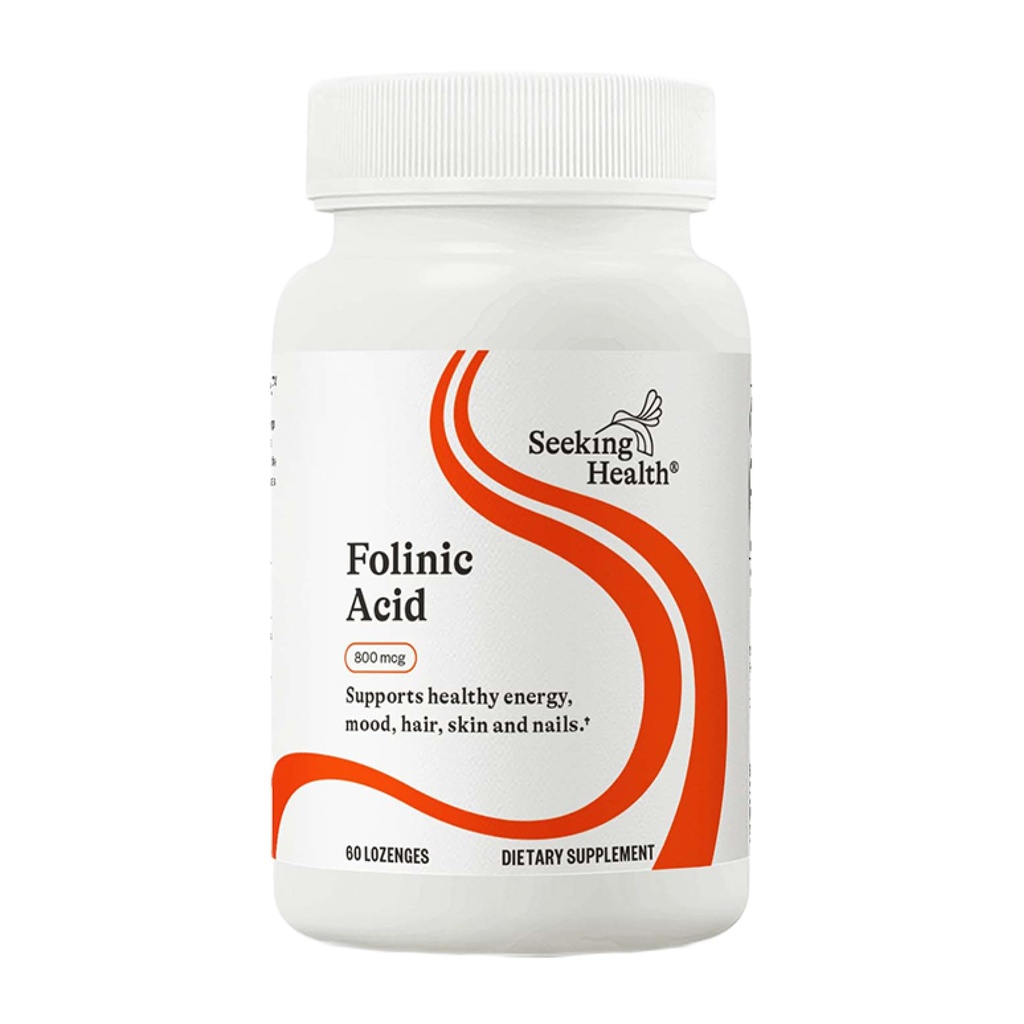 Søg sundhed Folinsyre - Metyleret form af folatprækursor - Folinsyre supplement understøtter hjerte sundhed - Metabolisk Aktiv alternativ til folat - 1360 mcg, 60 Lozenges