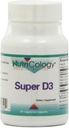 Nutricology Super D3 Kosttilskud - Bone & immunforsvar, Cholecalciferol med C & E, Vegetariske kapsler, Gluten Free - 60 Greve