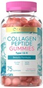 Carlyle Collagen Gummies Charles 124; Strawberry Flavor Beauty Supplements 124; Hydrolyzed Collagen Peptider til kvinder & mænd; Type 1 & 3