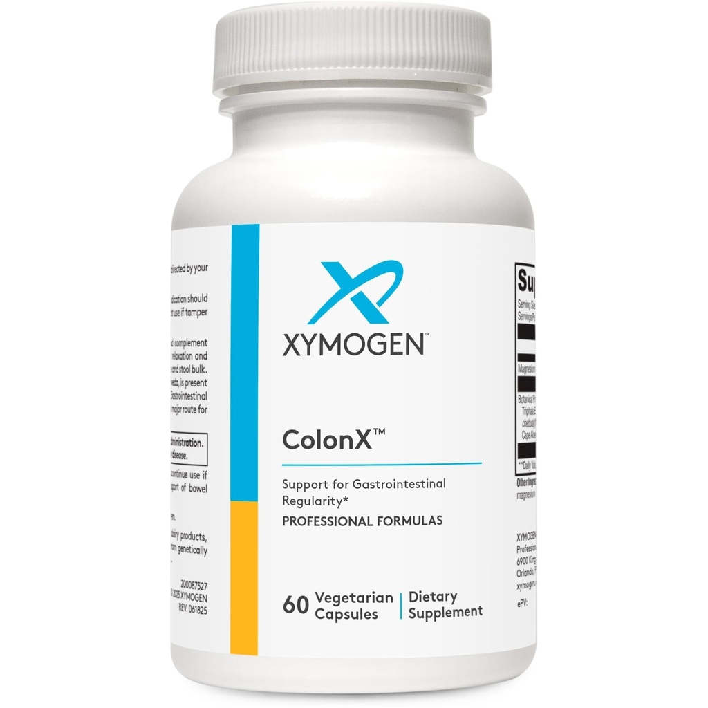 XYMOGEN ColonX - Understøtter GI motilitet, afføring Bulk, fordøjelse, sammenligning, og Elimination - Triphala supplement med Magnesium Citrate, Cape Aloe (60 kapsler)