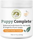 Wholistic Pet Organics Puppy Complete - Hund Multivitamin Powder - 8 Oz - Daily Dog Vitamin & Kosttilskud til Hjemmelavet Mad - Immunsystem, Hud, Coat & Samlet Sundhed - Små og store Breed Puppies