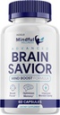 Mindfull Wellness Advanced Brain Savior Capsules Pills, Mindfull Wellness Brain Savior Mind Boost tillæg for kognition og fokus, Brain Savior af Mindfull Welness Brain Pills supplement (60 Kapsler)