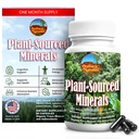 Plante- souced Minerals, 60 kapsler, Organic Natural Trace Minerals og antioxidanter, der understøtter immun- og fordøjelsessystemer, fremme optimal sundhed. Sourced and Made in USA