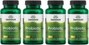 Swanson Probiotika til fordøjelsessygdomme GI Tract immunforsvar Rejsende Support 20 Millioner CFU med Prebiotic FOS 60 Veggie kapsler (4 Pack)