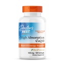 Doctor 's Best High Absorption CoQ10 med BioPerine, Gluten Free, naturligt gæret, Heart Health, Energy Production, 100 mg, 120 Greve