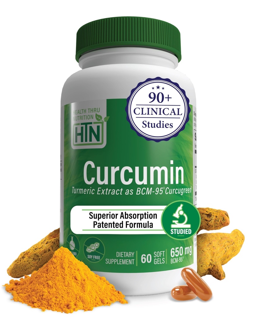Health Thru Nutrition Curcumin 650mg BCM- 95 Curcugreen Note 124; Turmerisk Curcumin Complex