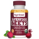 Føl store vitaminer Økologisk Beet Root Powder Kosttilskud (tabletter)