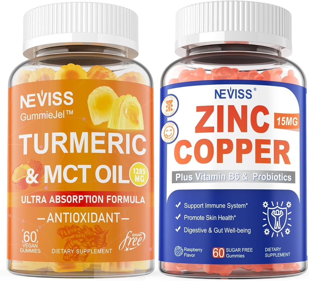 Gurkemeje 1000mg + Zink Kobber Gummier