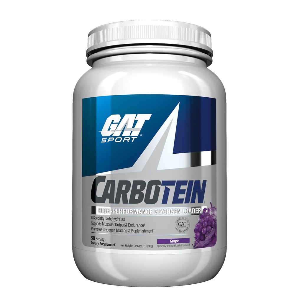 GAT SPORT Carbotein High- Performance Glycogen Loader, 50 Servere (Grape)