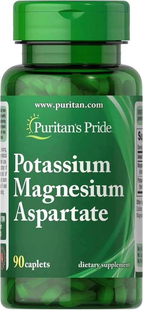 Puritans Pride Kalium Magnesium Aspartate- 90 kapsler
