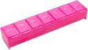 EZY DOSE Weekly (7-Day) Daily Pill Case, Medicine Planner, Vitamin Organizer, Supplement Container, Praktisk og nem at bruge, Store Compartments, Pink, Travel- Friendly, Made in The USA, BPA Gratis