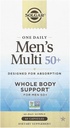 Solgar One Daily Men 's Multi 50 + hele kroppen støtte til mænd 50 og ældre meget Absorbable Delayed Release Heart, Energy, Stress, Muskel, Ben, Prostata Support Vitamin 60 Vegansk Kapsler, 60 Servering