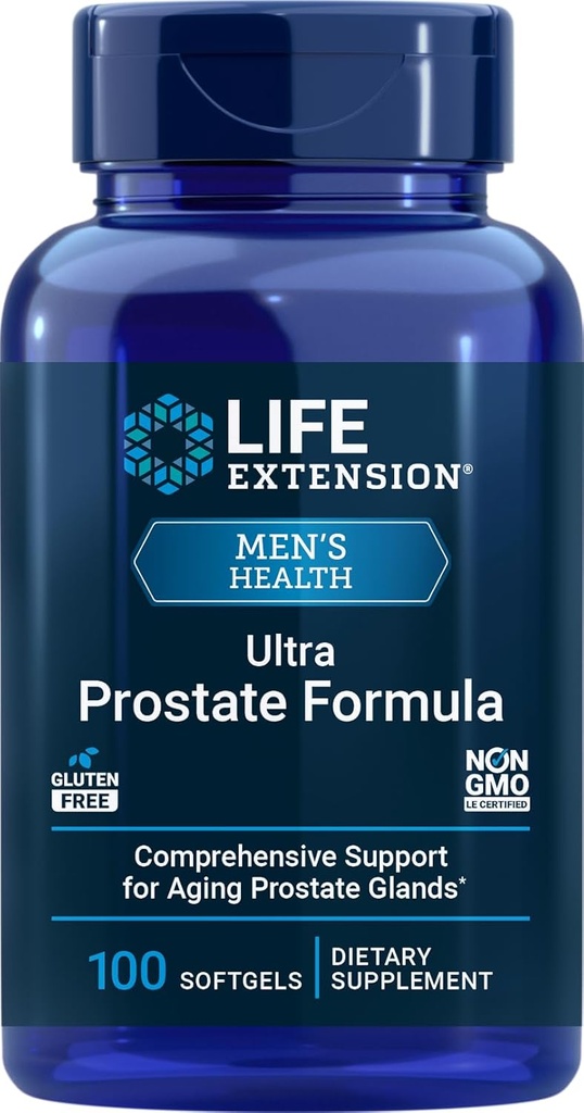 Life Extension Ultra Prostate Formel, 100 Softgels, Naturligt supplement til mænd
