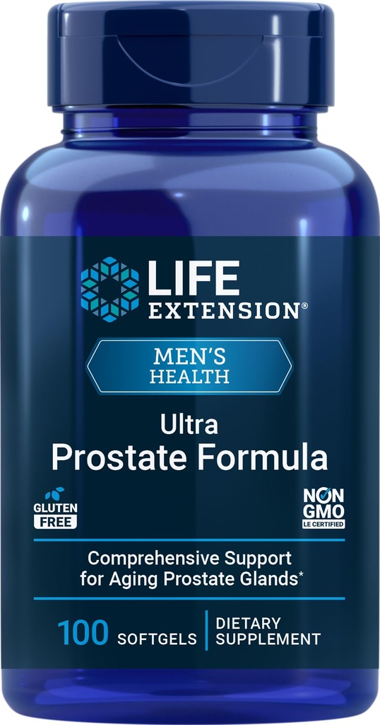 Life Extension Ultra Prostate Formel, 100 Softgels, Naturligt supplement til mænd