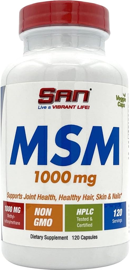 SAN MSM, 1000 mg, 120 kapsler