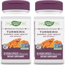 Nature 's Way Gurmerisk Max Potency Premium Extract - Gurmerisk supplement til fælles støtte * - med gurmerisk ekstrakt - for mænd og kvinder - Gluten Free - 60 Veganske kapsler (pakke med 2)
