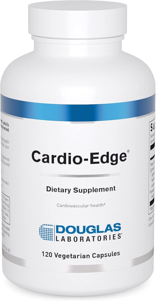 Douglas Laboratories Cardio Edge • 124; Hjælp til at understøtte kardiovaskulær sundhed og sund Kolesterol Metabolisme • 124; 120 Kapsler