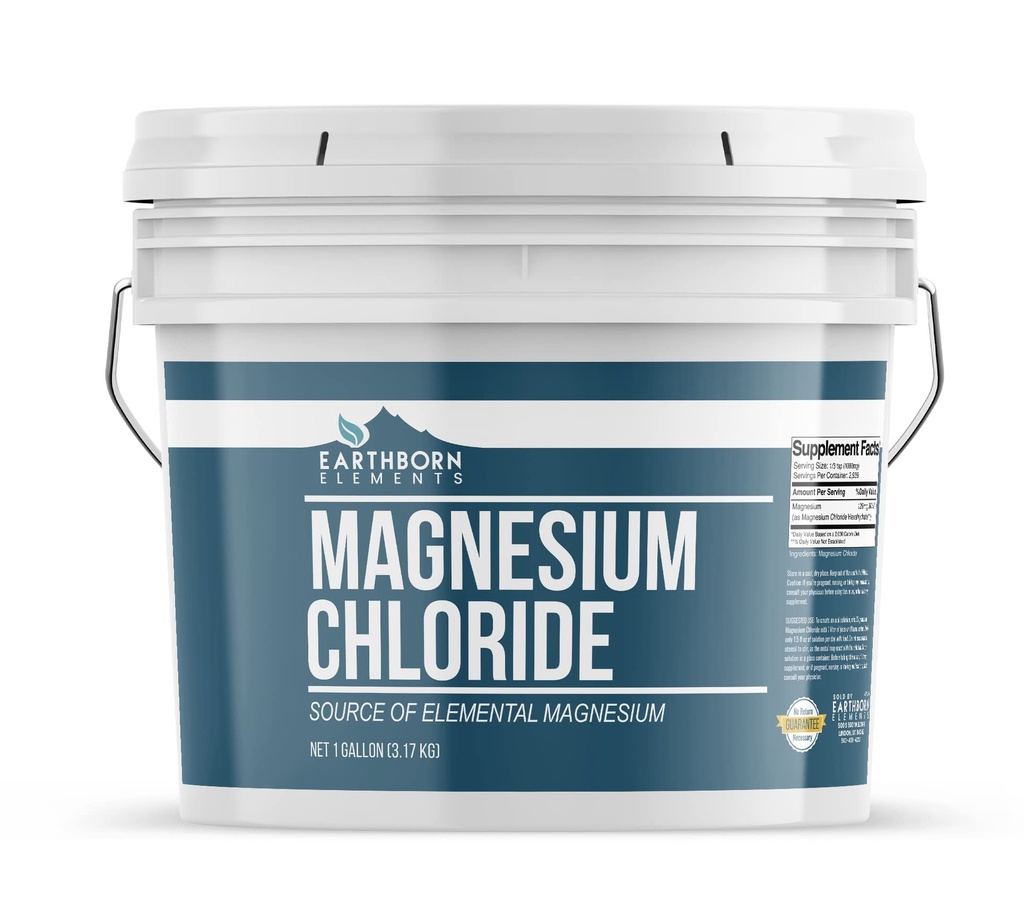 Earthborn Elements Magnesium Chlorid (1 Gallon), Kosttilskud, Stor kilde til elementært Magnesium