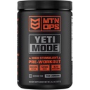 MTN OPS Yeti Mode Pre-Workout Powder - Explosive High-Stimulant with 300mg Caffeine, Creatine Monohydrate, Beta-Alanine, and 45mg Niacin - Pink Lemonade Flavor in 30 Serving Tub