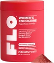 O Positiv FLO Kvinder Endokrine Superfood Powder - Understøtter sunde Cortisol Niveauer, Hormonal Balance, Thyroid & Gut Sundhed - Multivitamin Plus Rhodiola, DIM, Myo- Inositols, Red Superfood-25 Serveringer