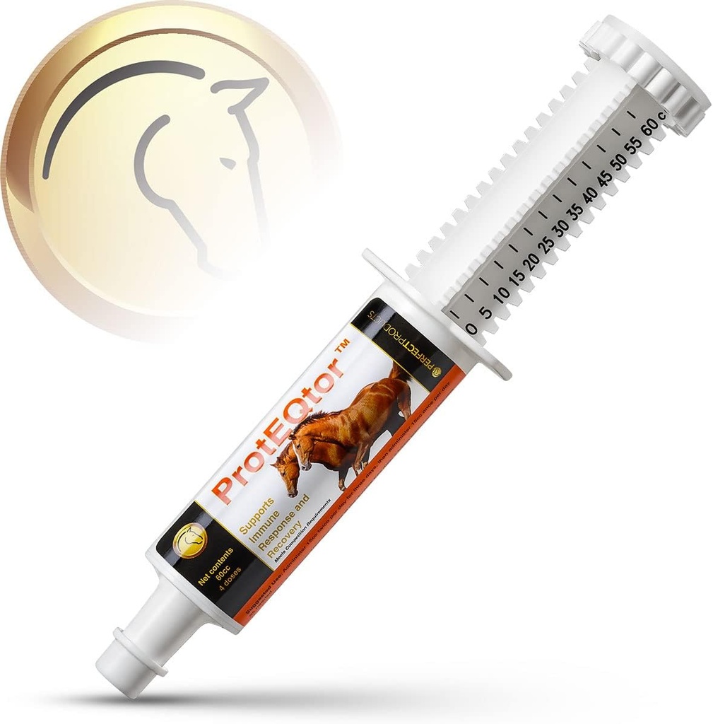 Perfect Products ProtEQtor 4- Dose Horse Immun Booster og Equine Seasonal Allergy Relief Paste, 60cc