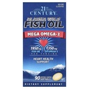 21. århundrede Alaska Wild Fish Oil Softels, 90 Greve