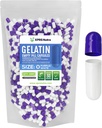 XPRS Nutra Størrelse 0 Tomme kapsler - 1000 Tomme Gelatine kapsler - Piller gør det - Pure Bovin Pill Gel Caps til Do- It- Yourself Kosttilskud (lilla / hvid)