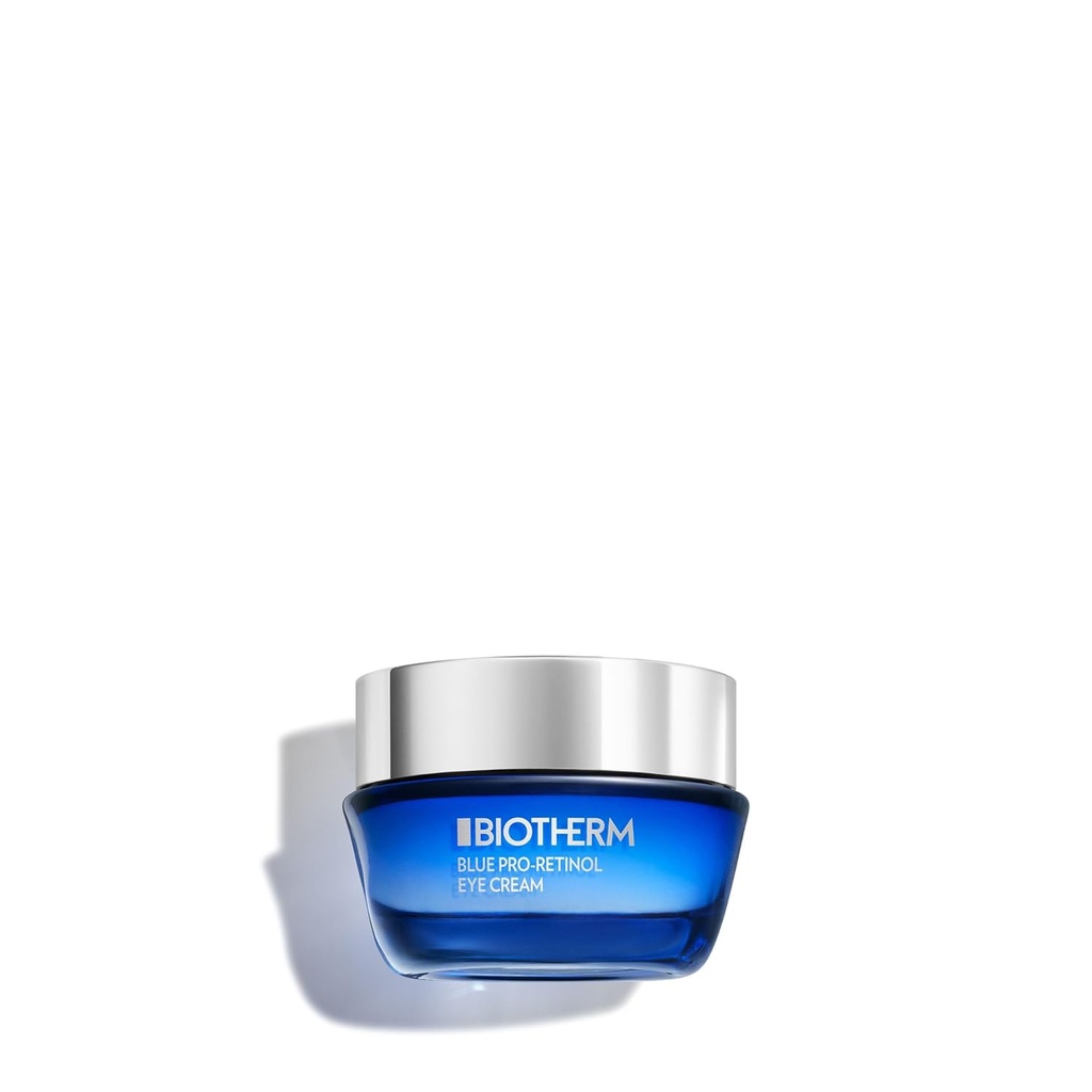 Biotherm Blue Pro- Retinol Wrinkle Smoothing Eye Cream, Anti- Wrinkle og mørke cirkler Eye Care med Biotech Plankton & Pro- Retinol, Smoothes og Brightens, Oftalmologisk Testet, Vegan, 0,5 Fl. Oz