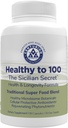 Sund til 100, Sicilien Secret Mediterranean Diet, Superfood, Understøtter sund livsstil, (med Resveratrol, Rosemary, Grape Seed Extract, Bergamot Extract) Boost Immunitet, 90 Kapsler, 30 Servering