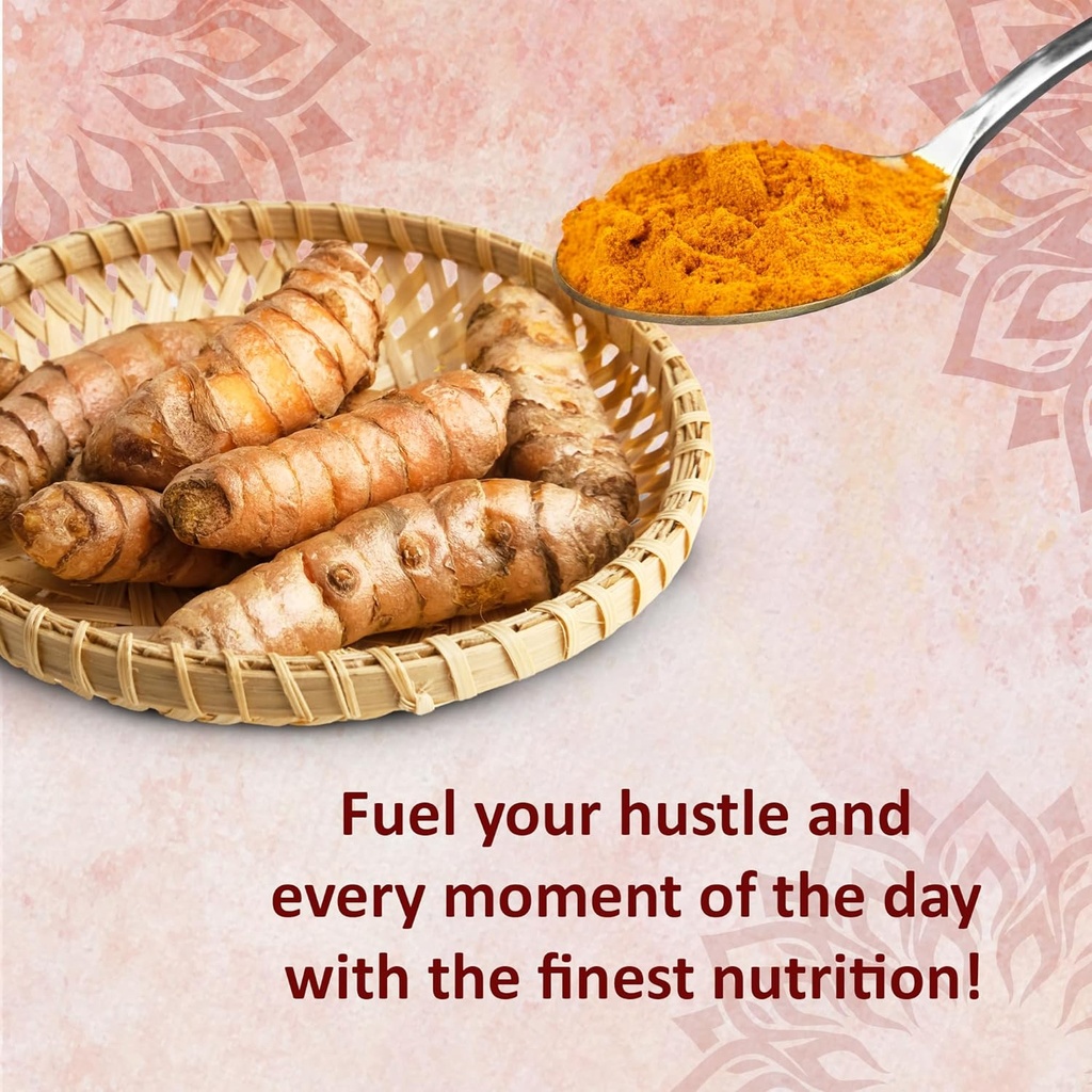 Reddy Naturals Gurkemeje Curcumin med K2 D3 og sort peber - Naturligt supplement til fælles, ben & immunforsvar - Vand- Opløseligt pulver med honning - 4.2 oz (120g)