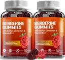 Berberine tillæg med Ceylon kanel - Sukker fri økologisk berberine 1500mg gummier til mænd og kvinder - Støtte til immunforsvar og stofskifte og energi