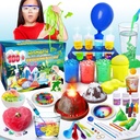 UNGLINGA 100 + Science Lab Experiments Kit for Kids, S.T.E.M Projektaktiviteter Undervisningsmæssige fødselsdag Legetøj gaver til drenge piger, kemi sæt, Gems Dig, Volcano, glødende orme