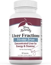 Terry naturligt lever fraktioner - Endurance & Energy Support med Gentle Jern - Kosttilskud Understøtter sund rød blodcelle Dannelse - Jern supplement til leversundhed - 90 kapsler