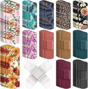 180 Pcs Fleksible stof vedhæftede Bandager Bulk Assorterede Bandager Floral Breathable Fabric Strip med non Stick Pad, Fleksibel beskyttelse Sårpleje for kvinder Cuts Scrapes Førstehjælp, 12 Styles