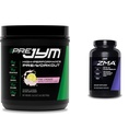 PRE JYM 30 Servering Pink Lemonade & JYM ZMA Zink / Magnesium kapsler Supplement 90 Vegetariske kapsler