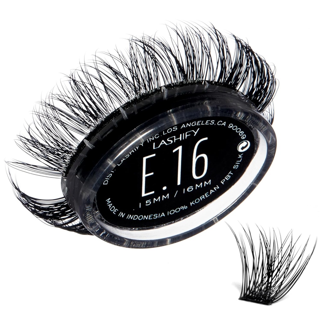 Lashify Extreme 16mm Gossamer DIY Eyelash Extensions Refill, Black, Easy False Lass To Add Tremonous Volume