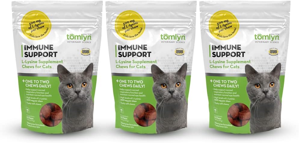 Tomyln immunstøtte L- Lysin Nutritional Supplement 2.65oz hver (3 Pack)