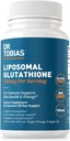 Dr. Tobias Liposomal Glutathione, 500mg Per Serving - Højt biotilgængeligt Glutathione supplement, understøtter energi, hud og immunforsvar - Vegan, Gluten- Free, Non- GMO, 60 kapsler, 30 servere