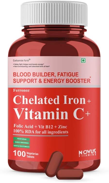 Ifra Carbamid Forte Chelated Iron med vitamin C, B12, Folsyre & Zn - 100 tabletter