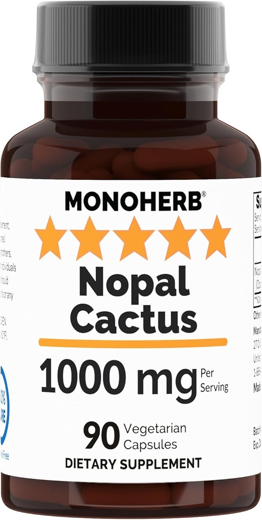 Nopal Cactus 1000 mg - 90 Veg kapsler