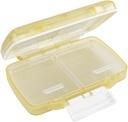 EZY DOSE Moisture- Proof Pill Case, Medicine Planner, Vitamin Organizer Box, Travel- Friendly, Latch- Lukning for at sikre indhold, 4 Individuelle Compartments of Multiple Sizes med Tight Seal, Lille, Cream