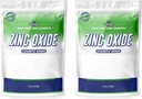 Hvid zinkoxid Pulver -60 Gm (2,11 Oz (pakke med 2))