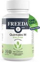 FREEDA One Daily Multivitamin Uden jern - Quintass-M Iron- Free - Kosher, Balancerede Multivitamin Kosttilskud til voksne, Mænd & Kvinders Sundhed Komplette Multivitaminer (100 kapsler)