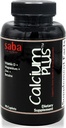 Saba Calcium Plus - Knoglestyrke - Calcium, Magnesium, Kalium, D-vitamin, zink, betain - GMO, soja, gluten Frie ingredienser - Hele kosttilskud for ben sundhed, immunforsvar - 90 kapsler