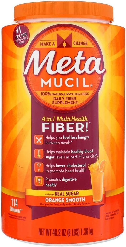 Metamucil Orange Glat størrelse 114 doser