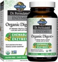 Livets have Dr. Formulerede fordøjelsesenzymer med papain, bromelain, Lipase for fordøjelse & næringsstof Absorption - Organic Digest + - Vegan, Gluten- Free, Non- GMO, Tropical Fruit Flavor, 90 Chewables