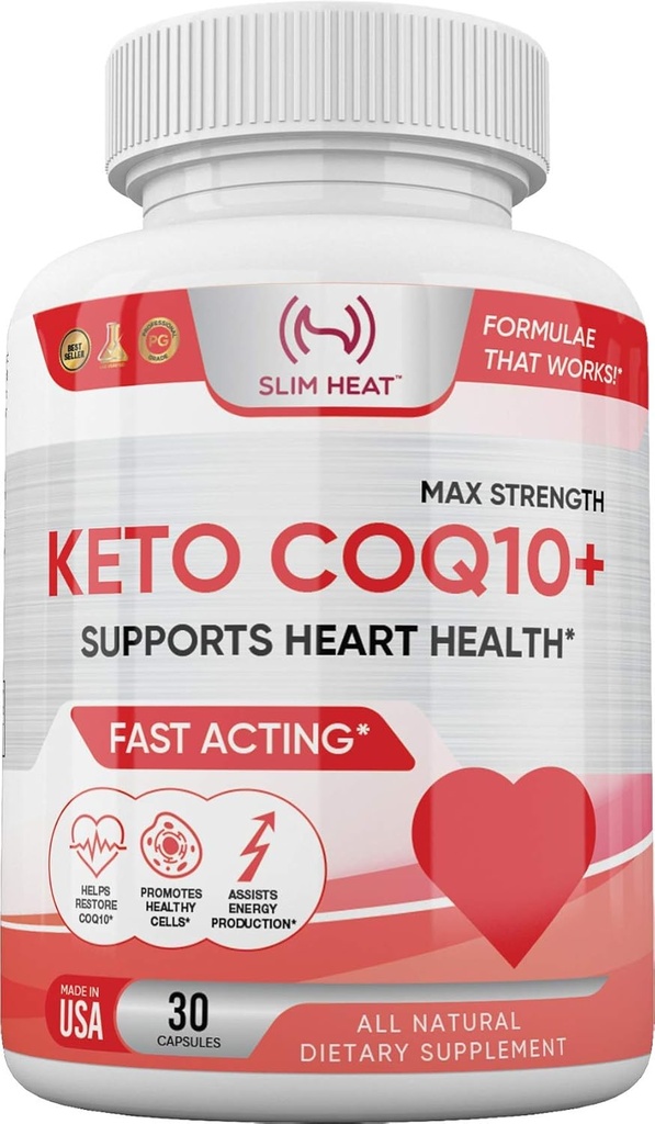 CoQ10 200mg - Hurtig Absorption Formel for kvinder og mænd - Understøtter sundt hjerte - Alle naturlige Coenzym Q10 supplement - Ikke GMO, Lavet i USA - 30 dages forsyning