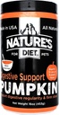Naturens kost Pet Tørret græskar pulver fordøjelig støtte Naturfibre til Firm Afføring, Regularitet (16 oz = 53 Servering)