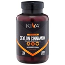 Kiva Premium Ceylon kanel pulver kapsler (120 Veggie kapsler), Pure Ceylon kanel fra Sri Lanka, Vegan, Non- GMO, Gluten- fri
