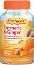 Emergen- C Citrus- Ginger Gummies, gurkemeje og Ginger, immunforsvar naturlige smagsstoffer med høj potens C-vitamin, Tilbage til skolen Essentials - 36 Greve